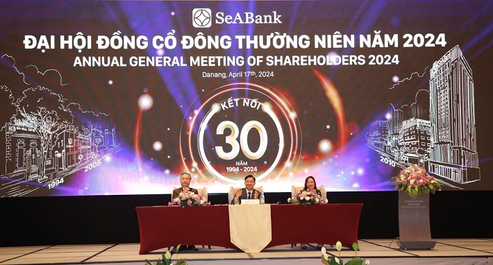 Ngân hàng TMCP Đông Nam Á (SeABank, mã chứng khoán SSB) đã tổ chức thành công Đại hội đồng cổ đông thường niên năm 2024
