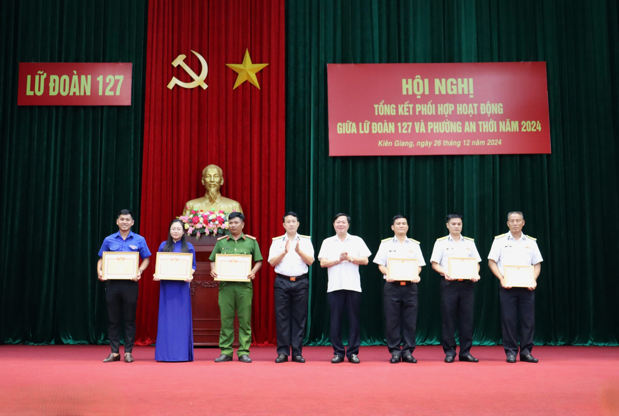 Lữ đoàn 127 và phường An Thới ký kết chương trình hoạt động năm 2025