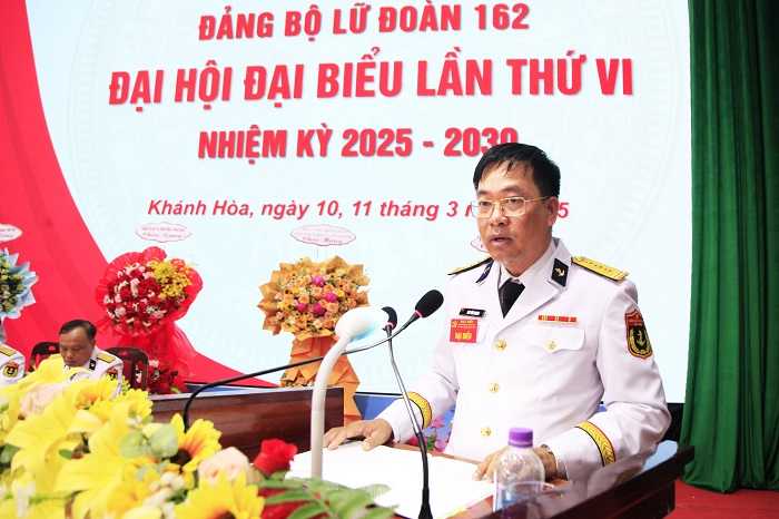 Lữ đoàn 162 tổ chức thành công Đại hội Đảng bộ làm trước