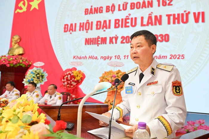 Lữ đoàn 162 tổ chức thành công Đại hội Đảng bộ làm trước
