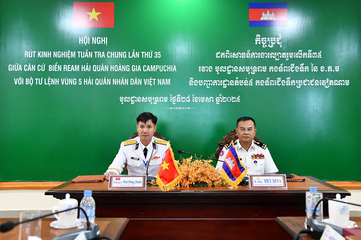 Hải quân Việt Nam – Campuchia rút kinh nghiệm tuần tra trên vùng nước lịch sử
